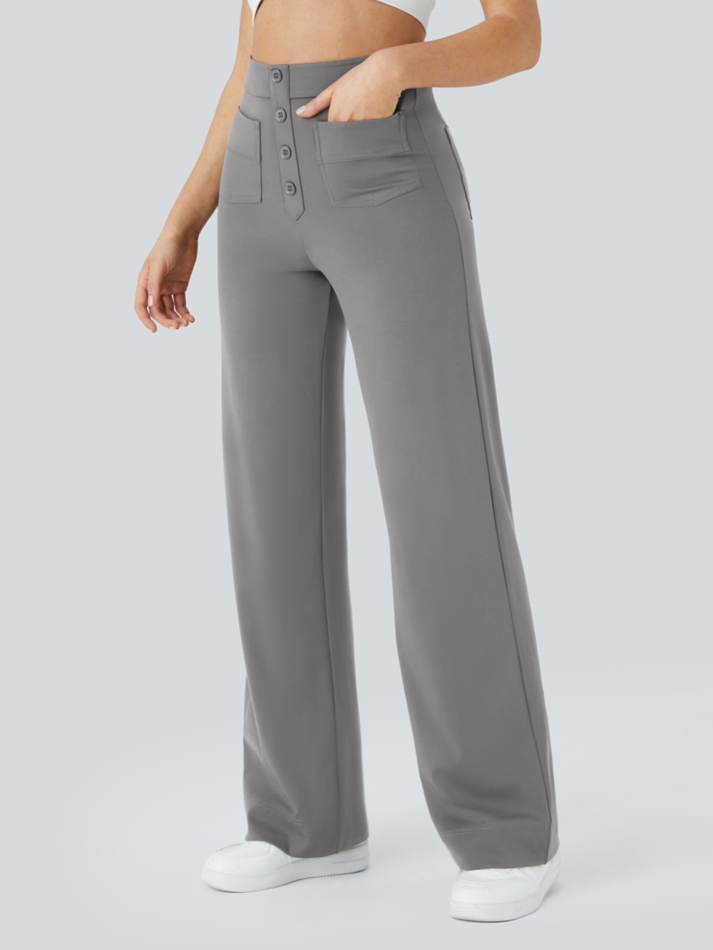 Halara DayStretch High Waisted Pockets
Straight Leg Casual Pants - Picture 3 of 8